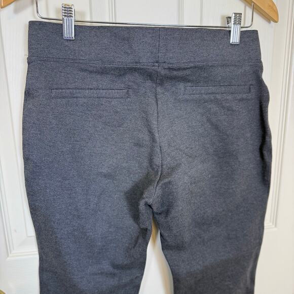 Quince Ultra-Stretch Ponte Kick Flare Pants Charcoal Medium EUC - Picture 4 of 8